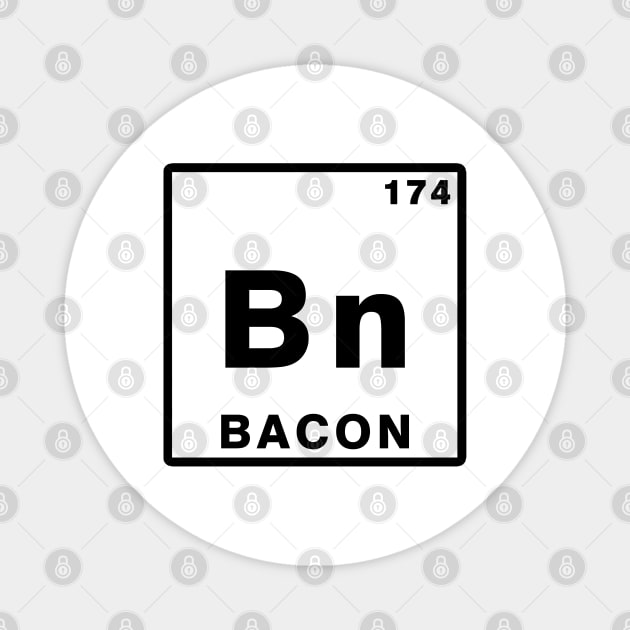 BACON ELEMENT Magnet by hackercyberattackactivity